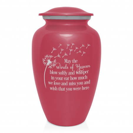 Winds Of Heaven Cremation Urn Rose Pink Green Meadow Memorials