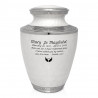 Radiant White Cremation Urn