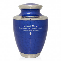 Royal Blue Cremation Urn