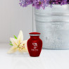 Fishing Keepsake Urn - Ruby Red