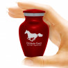 Horse Keepsake Urn - Ruby Red