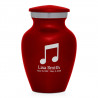 Music Note Keepsake Urn - Ruby Red Music Note Keepsake Urn - Ruby Red