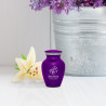 Piano Keepsake Urn - Purple Luster