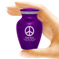 Peace Keepsake Urn - Purple...