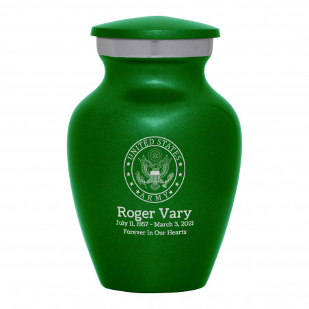 Army Keepsake Urn - Shamrock Green
