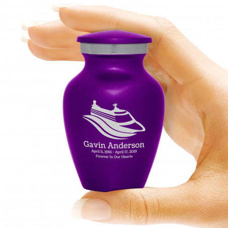 Cruise Ship Keepsake Urn - Purple Luster