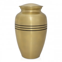 Gold Stripe Cremation Urn