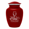 Wine Sharing Urn - Ruby Red
