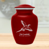 Pheasant Sharing Urn - Ruby Red