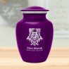 Patriotic Firefighter Sharing Urn - Purple Luster
