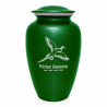 Pheasant Cremation Urn - Shamrock Green