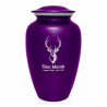 Deer Bust Cremation Urn - Purple Luster