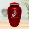 Sailing Ship Cremation Urn - Ruby Red Sailing Ship Cremation Urn - Ruby Red