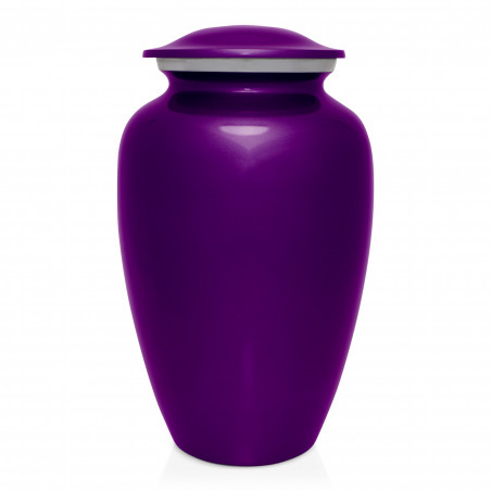 Lure Hit Fishing Cremation Urn - Purple Luster - Green Meadow