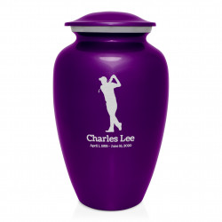 Golf Cremation Urn - Purple...