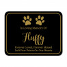 DIY Pet Cremation Urn Plate - Black - 3.25" w x 2.5" h