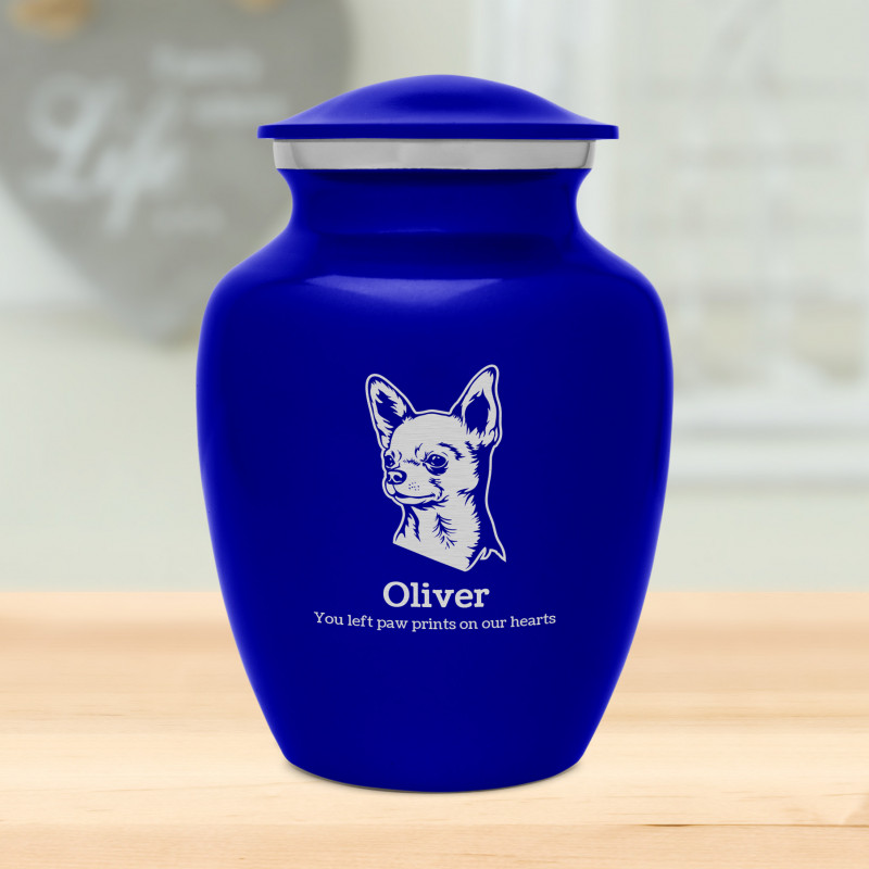 Custom small medium PET URN for dogs top and cats SMALL Chihuahua or any smaller breed