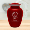 Large German Shorthaired Pointer Dog Cremation Urn - Ruby Red Large German Shorthaired Pointer Dog Cremation Urn - Ruby Red