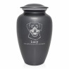 Extra Large Rottweiler Dog Cremation Urn - Gunmetal Gray