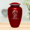 Extra Large German Shorthaired Pointer Dog Cremation Urn - Ruby Red Extra Large German Shorthaired Pointer Dog Cremation Urn - Ruby Red