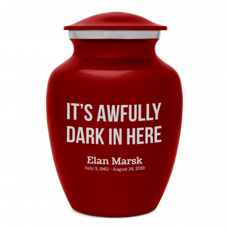 It's Awfully Dark In Here Sharing Urn - Ruby Red It's Awfully Dark In Here Sharing Urn - Ruby Red