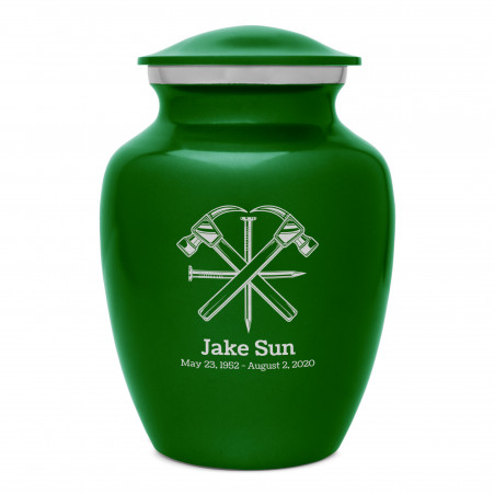 Woodworking Sharing Urn - Shamrock Green