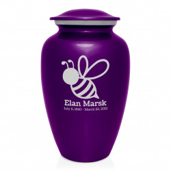 Bee Cremation Urn - Purple...