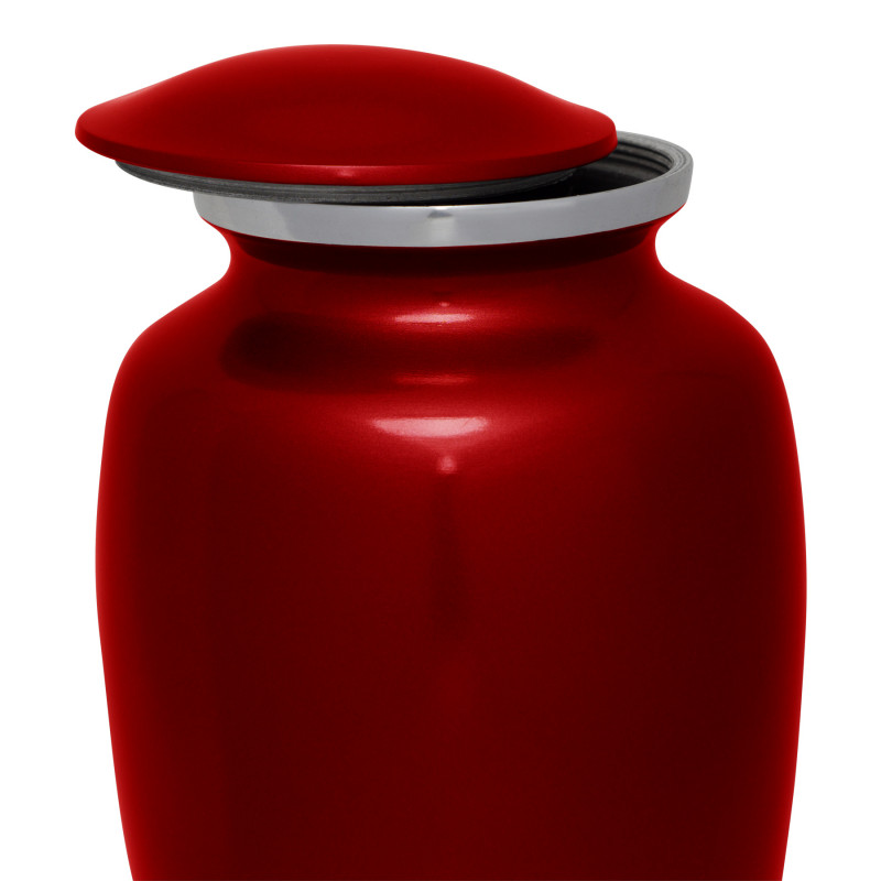 Deep Red Cremation Urn for Ashes – Funeralwise Store