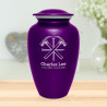 Woodworking Cremation Urn - Purple Luster
