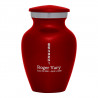 Motorcycle Gears Keepsake Urn - Ruby Red