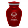 Woodworking Keepsake Urn - Ruby Red