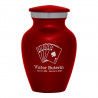 Playing Cards Keepsake Urn - Ruby Red