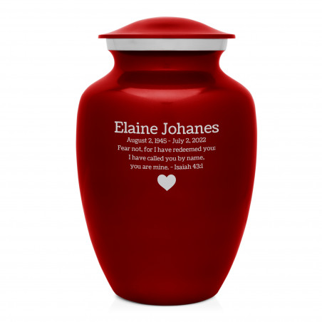 Ruby Red Large Cremation Urn Ruby Red Large Cremation Urn