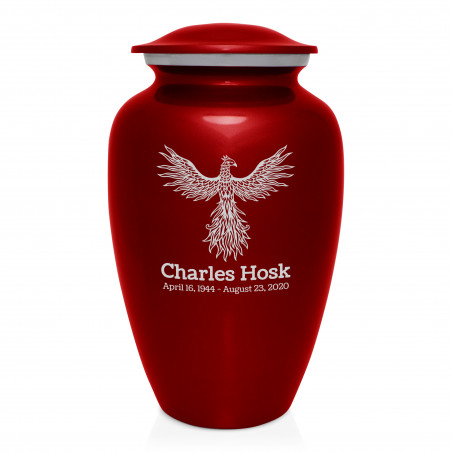 Phoenix Cremation Urn - Ruby Red Phoenix Cremation Urn - Ruby Red