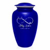 My Sister Walks With Me Cremation Urn - Midnight Blue