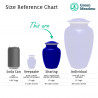 My Daughter Walks With Me Sharing Urn - Midnight Blue