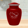 My Dad Walks With Me Sharing Urn - Ruby Red