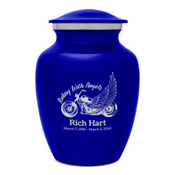 Riding with Angels Motorcycle Sharing Urn - Midnight Blue