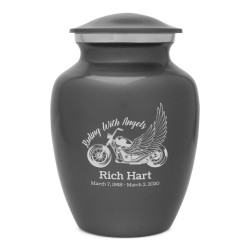 Riding with Angels Motorcycle Sharing Urn - Gunmetal Gray