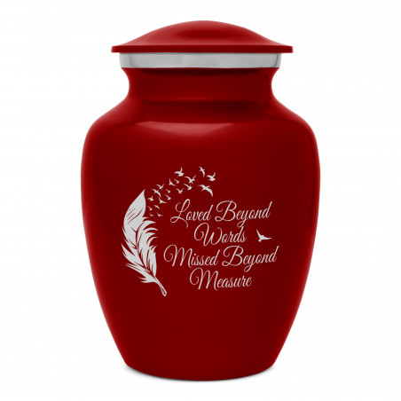Loved Beyond Words Sharing Urn - Ruby Red Loved Beyond Words Sharing Urn - Ruby Red