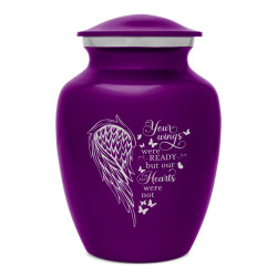Your Wings Were Ready Sharing Urn - Purple Luster