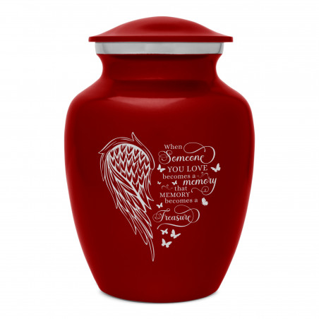 Memory Becomes a Treasure Sharing Urn - Ruby Red Memory Becomes a Treasure Sharing Urn - Ruby Red