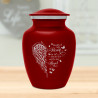 Heart Is In Heaven Sharing Urn - Ruby Red Heart Is In Heaven Sharing Urn - Ruby Red