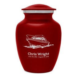 Boat Sharing Urn - Ruby Red