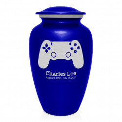 Gaming Controller Cremation Urn - Midnight Blue