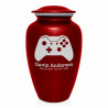 Wireless Controller Cremation Urn - Ruby Red