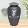Marijuana Holding Hands Cremation Urn - Gunmetal Gray