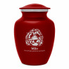 Small Labradoodle Dog Cremation Urn - Ruby Red