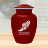 Winged Foot Running Sharing Urn - Ruby Red Winged Foot Running Sharing Urn - Ruby Red