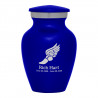 Winged Foot Running Keepsake Urn - Midnight Blue